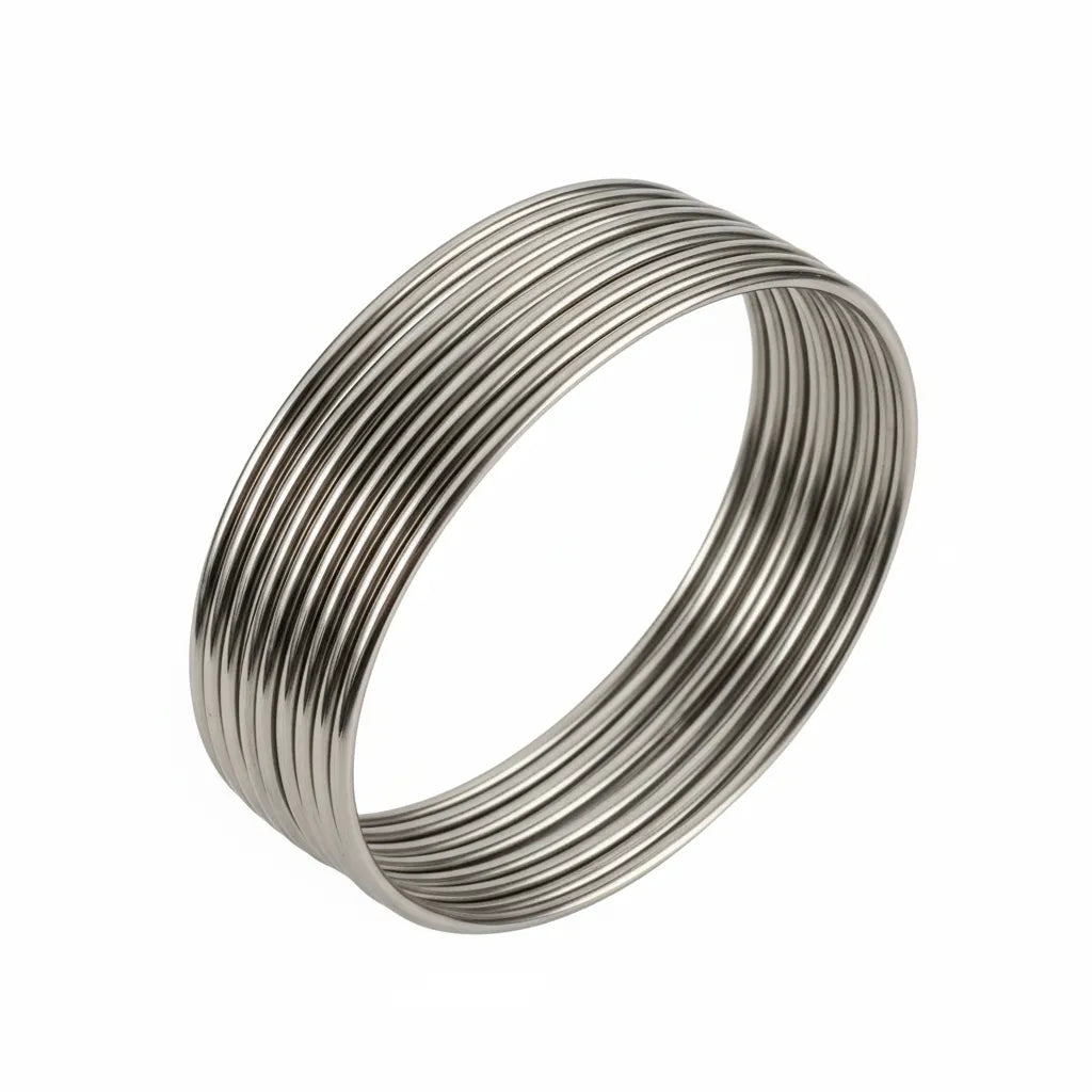 Silver Metal Bangles Daily use 6 pair