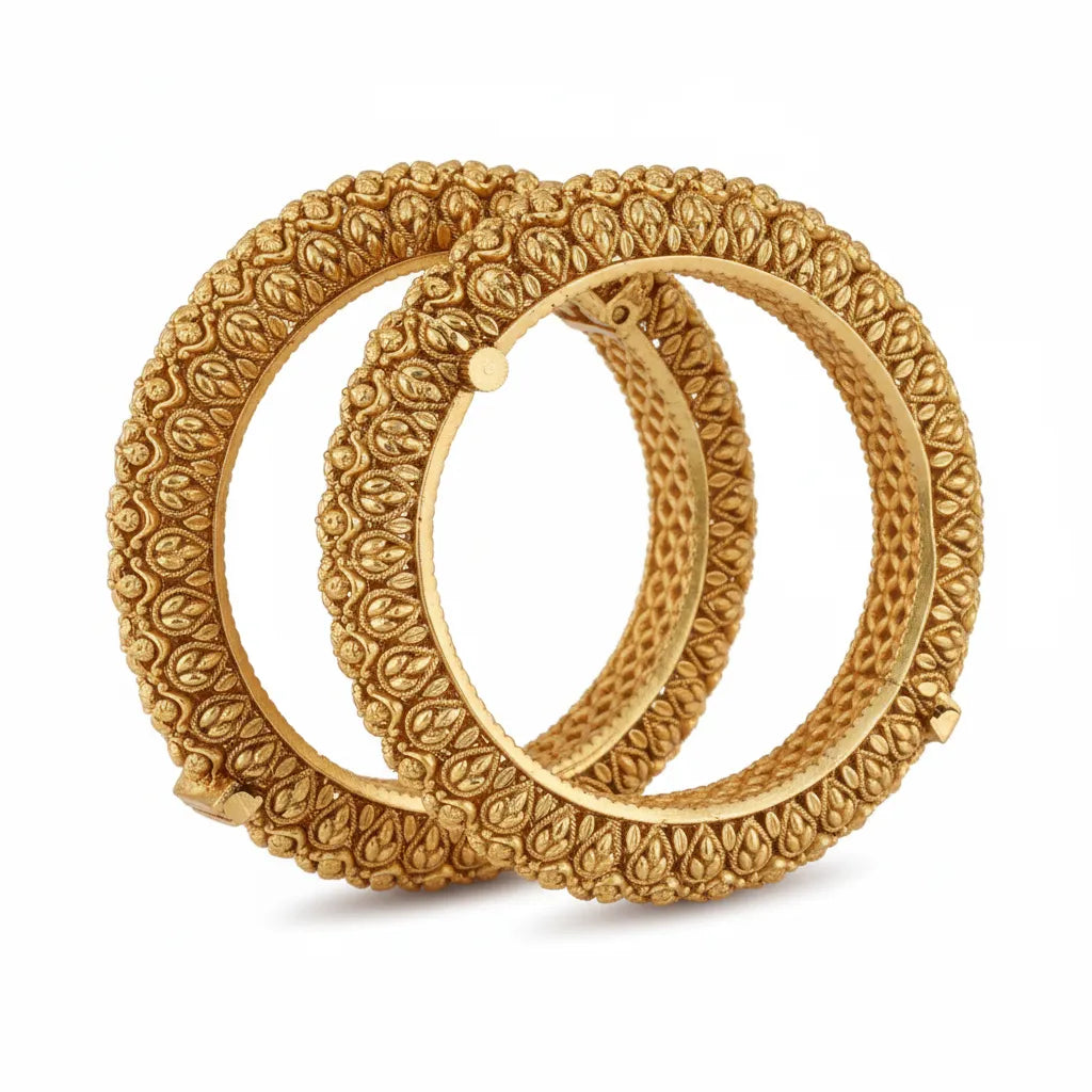 Meena Kari Kundan Bangle Pair