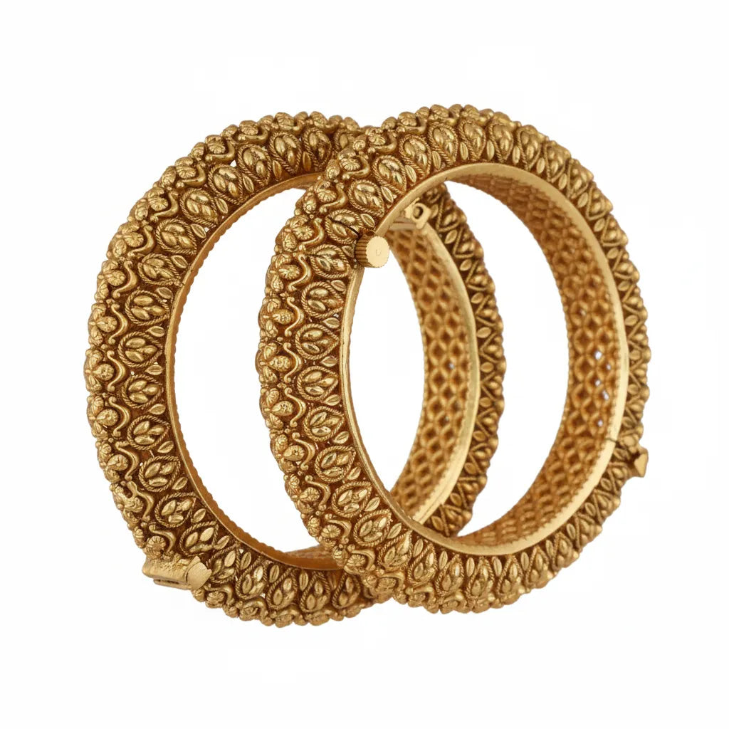 Meena Kari Kundan Bangle Pair