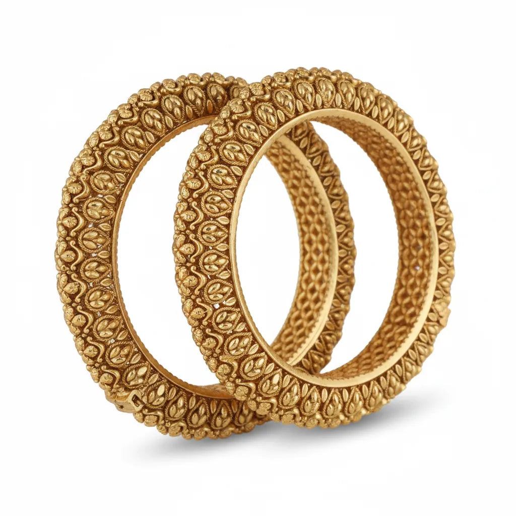 Meena Kari Kundan Bangle Pair